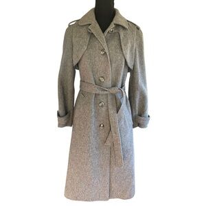 Adler Mode d’Allemagne vintage wool trench coat • fits like S